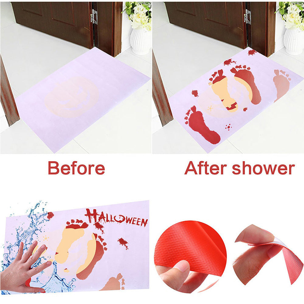 Color Changing Quality Doormat Blood Novelty Bath room Mat