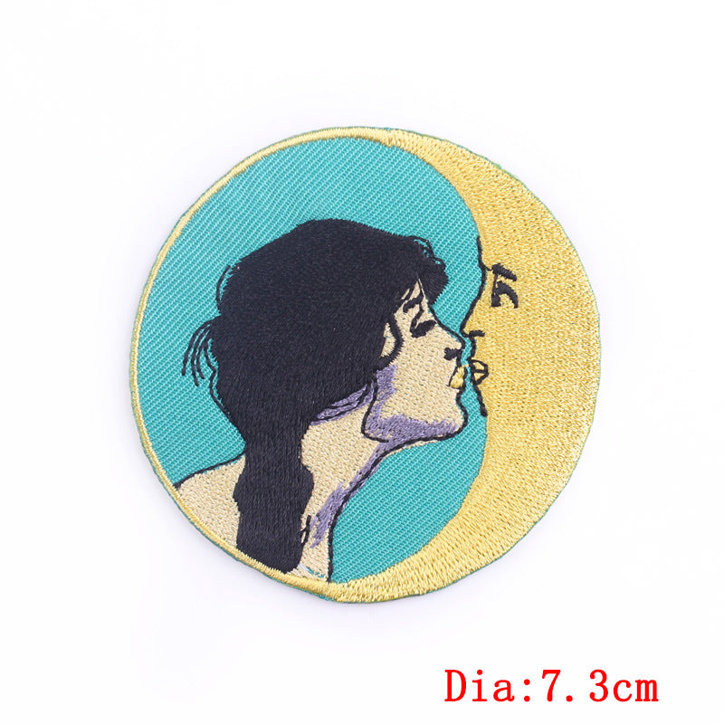 Cartoon Anime Embroidery Cloth Stickers Computer Embroidery Stickers