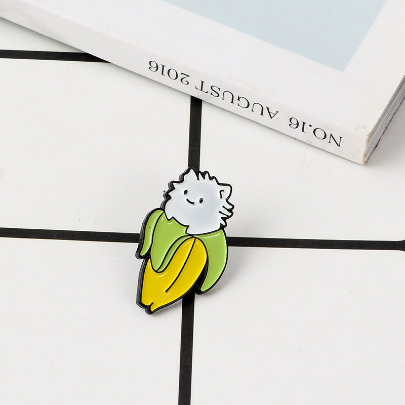 Cat Banana Alloy Pin