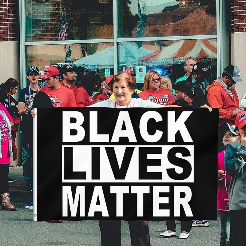 Black Lives Matter / Anti-racism demonstration flag