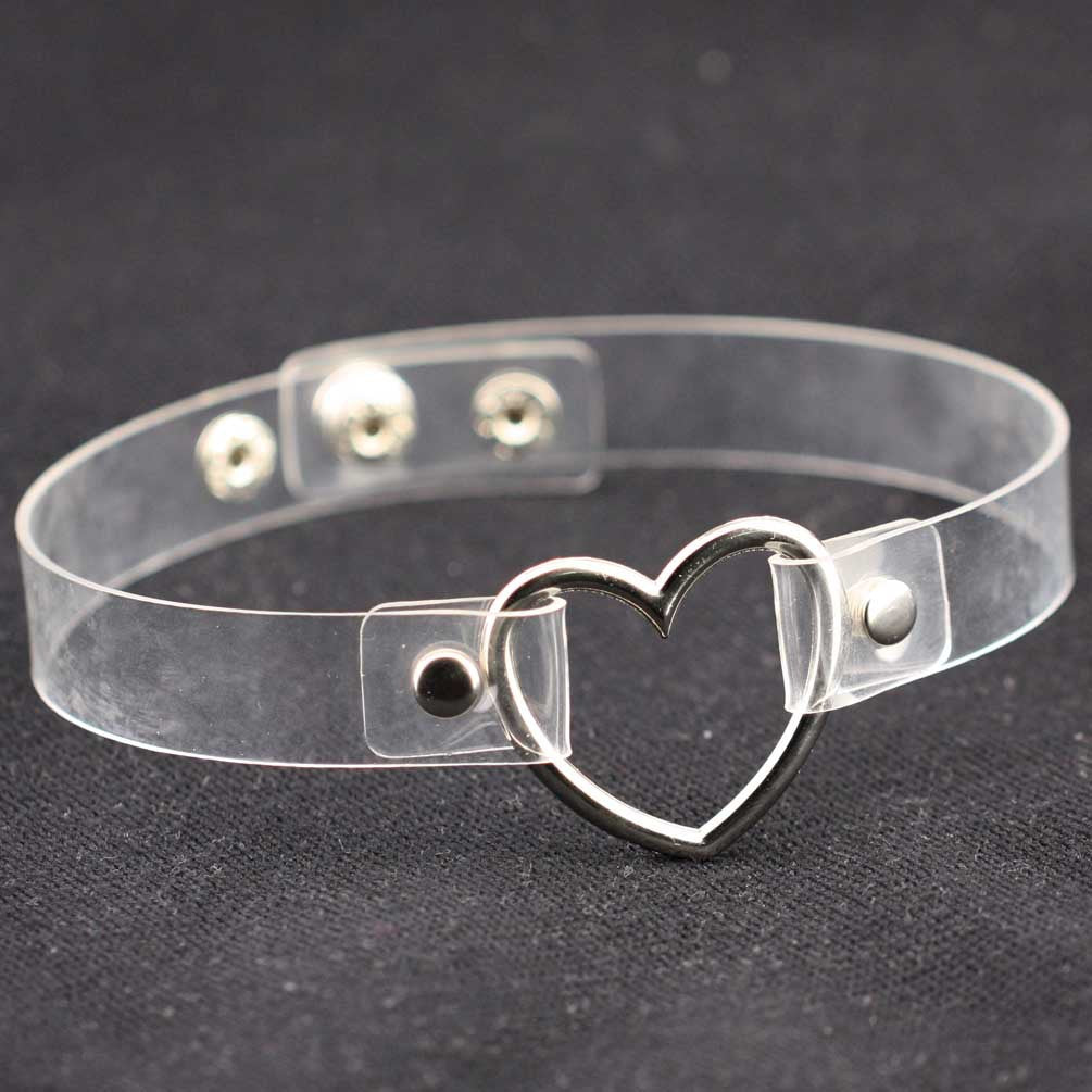 Cosmic Love Transparent Heart Choker