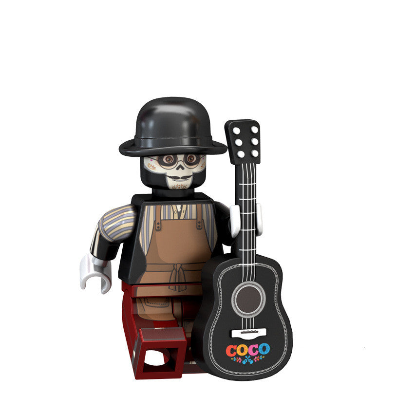 COCO Mexican Guitar Children Assembling Minifigure Toy