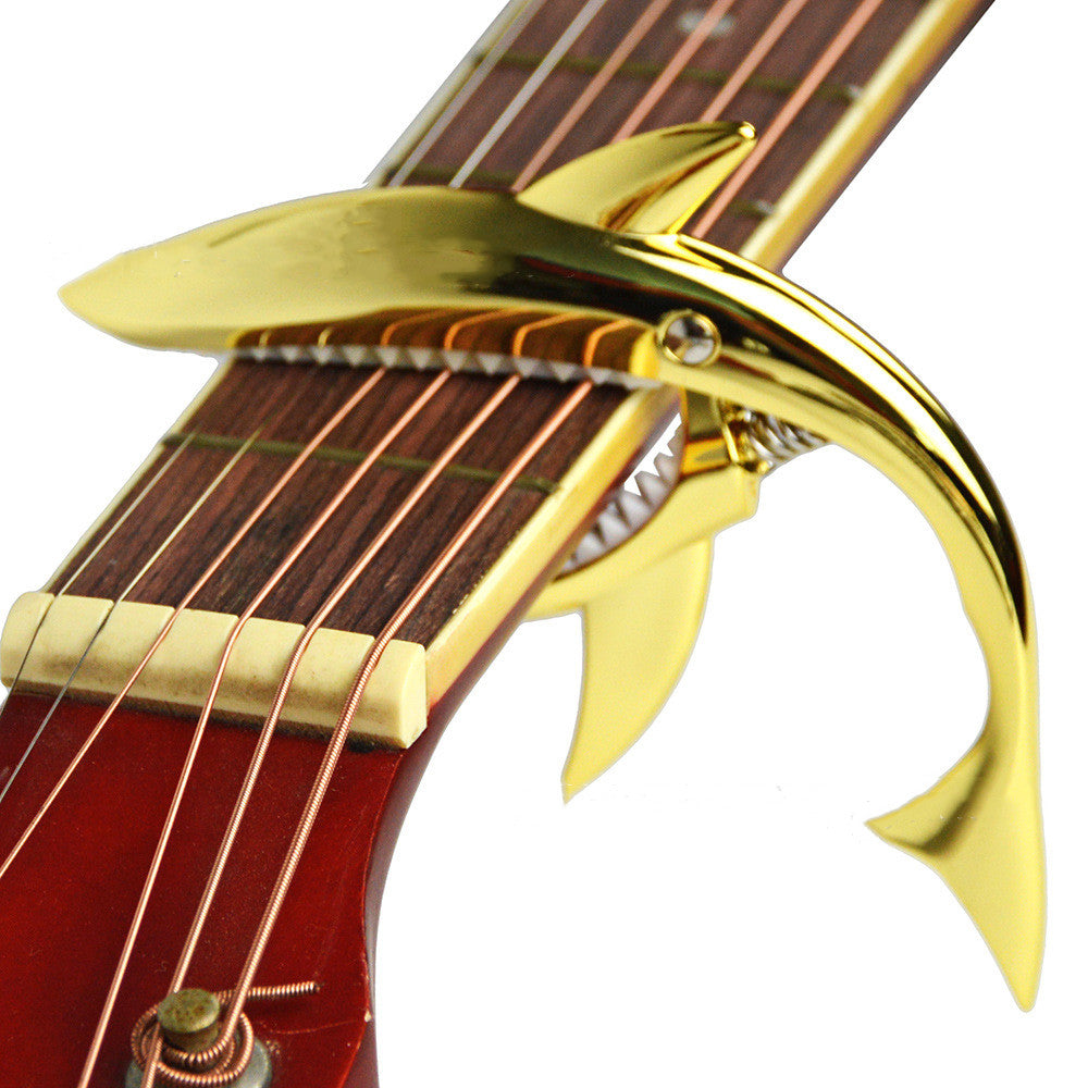 Ukulele guitar shark capo tuner