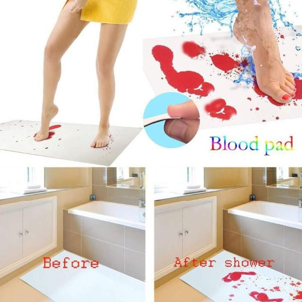 Color Changing Quality Doormat Blood Novelty Bath room Mat