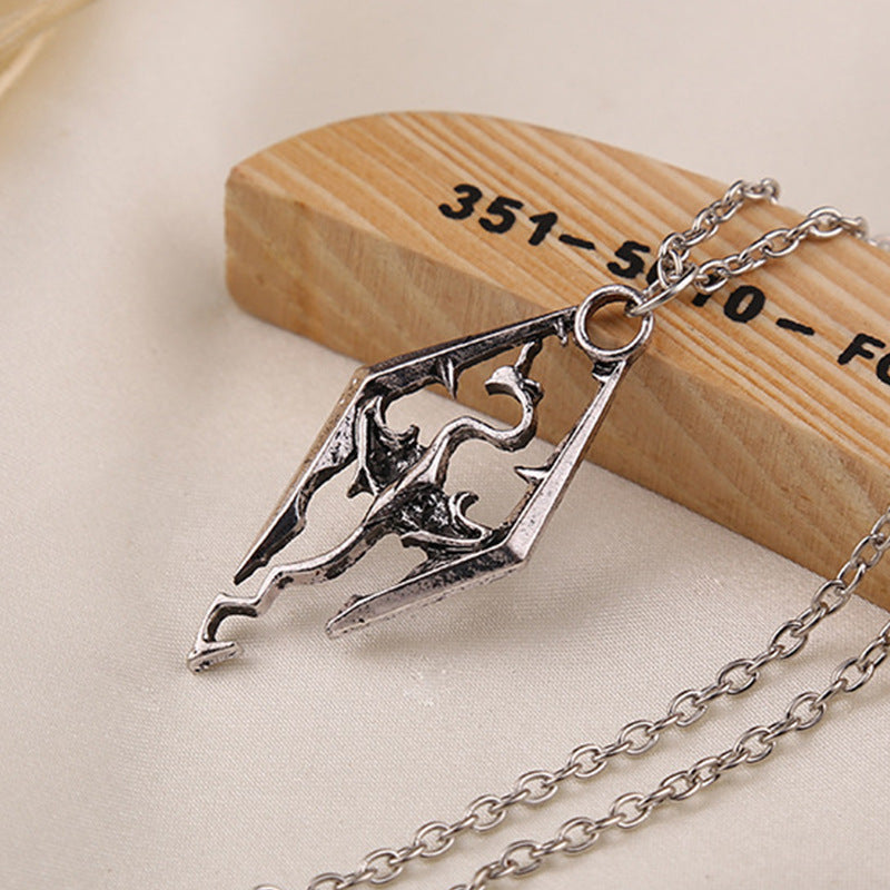 European And American Style Dinosaur Pendant Necklace