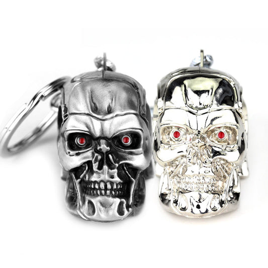 Terminator Robot Skull Key Chain