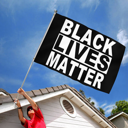 Black Lives Matter / Anti-racism demonstration flag