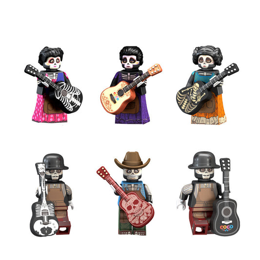 COCO Mexican Guitar Children Assembling Minifigure Toy