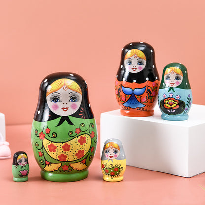 Wooden Russian Five Layer Matryoshka Crafts