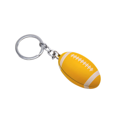 Metal Football Creative Design Smoking Pipe  Product information:  Material: metal Size: 53*15mm Windproof function: yes Additional features: keychain, decoration, U disk, collection, shaver, bottle opener Color: green, black, red, yellow   Packing list:  Comes with*1