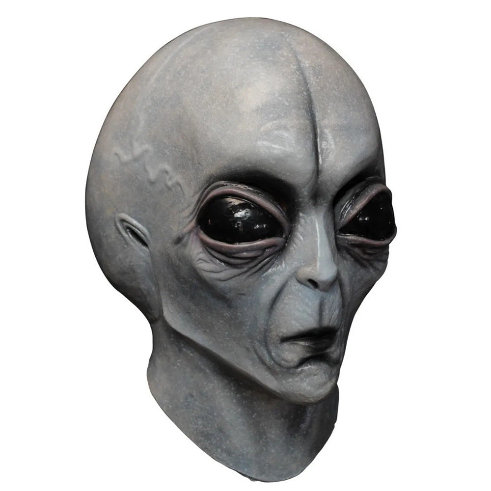 This unique Alien Mask Latex Headgear is sure to make a statement at your next Halloween celebration! Expertly crafted from silicone for maximum durability, it features intricate detailing for a realistic look and feel. Enjoy superior comfort and style, knowing you have the most eye-catching costume in the room.