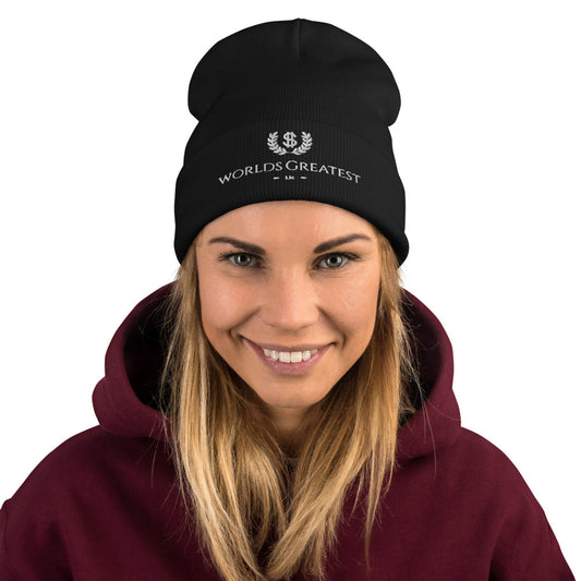 Worlds Greatest Llc Embroidered Beanie