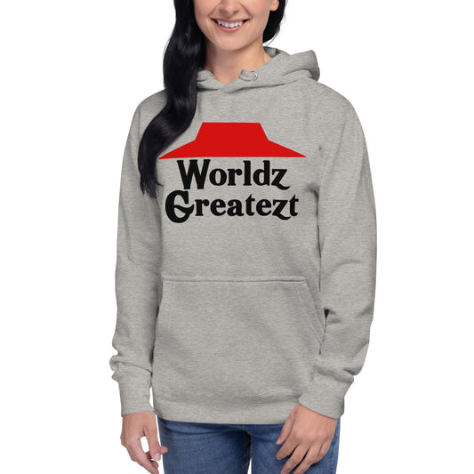 Worlds Greatest Pizza Hut Logo Parody Unisex Hoodie