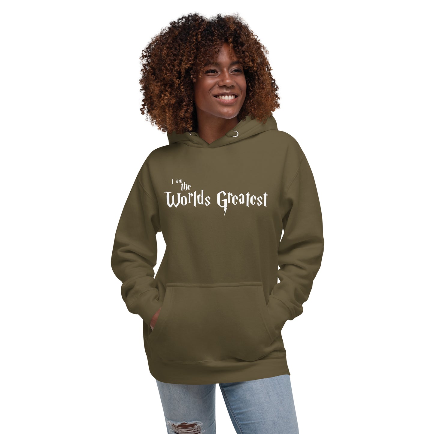 Sudadera con capucha unisex "Soy el más grande del mundo" Harry Potter Parody