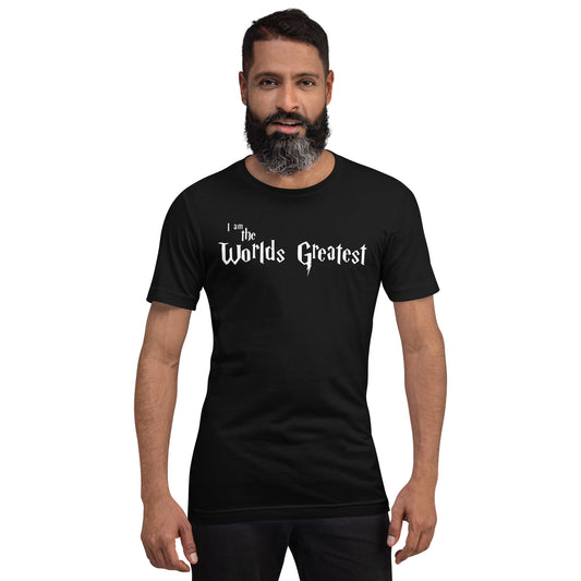 Camiseta unisex de la parodia del logotipo de Harry Potter más grande del mundo